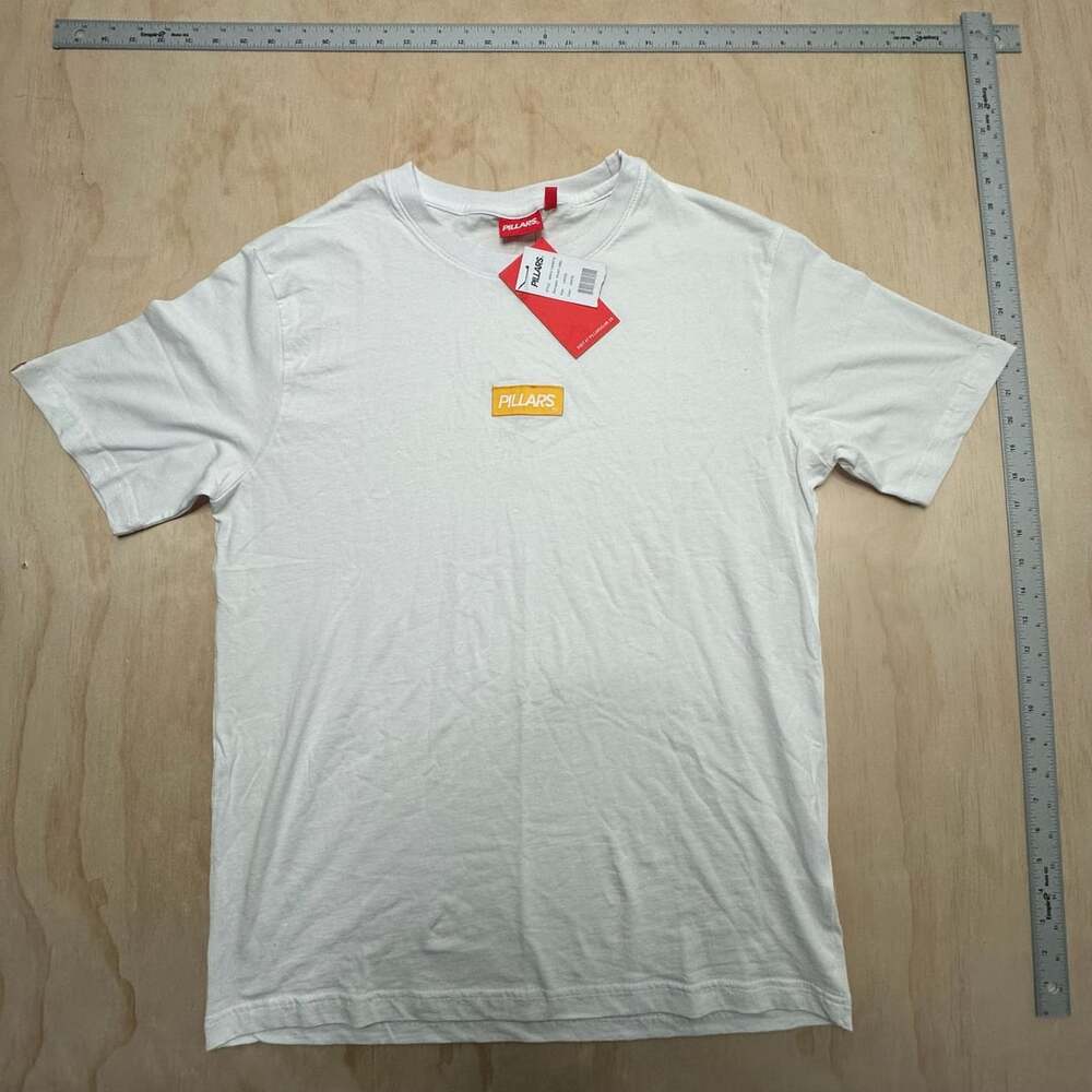 Pillars Men's T-Shirt White Large Front Label